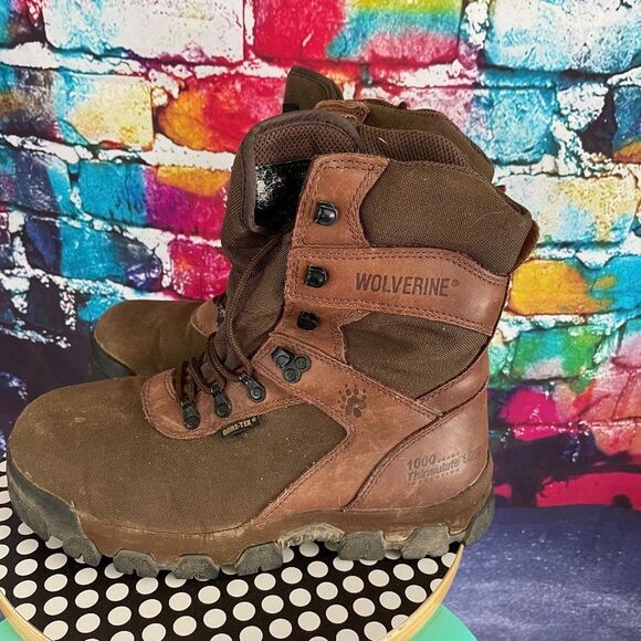 Wolverine Goretex Boots 1000 Gram Thinsulate Lace Up Size 8 EW 04771 - Picture 9 of 11